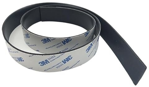 TOFIMA 1 Tira de Goma de Silicona Negra, Junta de Sellado autoadhesiva 3M, Grosor de 0,5/1/2/3mm (Size : 300x10x0.5mm)
