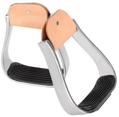 Aumotop Horse Saddle Tack Overshoe Aluminium Gepolsterte Westernsteigbügel Zum Reiten