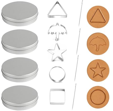 13 herramientas coreanas para hacer dulces de azúcar, cortadores de galletas de acero inoxidable, moldes para pasteles, moldes para pasteles, paraguas triangular, corazón, estrella, juego de cuadrados