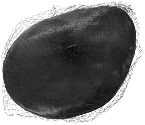 FRCOLOR Béret Français Classique Béret à Voilette Décoratif Chapeau Artiste pour Femmes