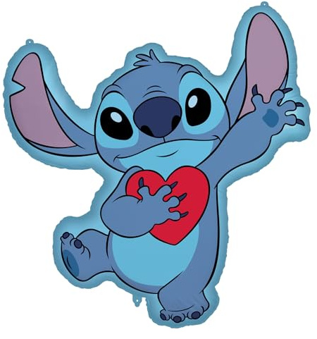 Procos Lilo & Stitch - Palloncino in stagnola, 75 x 86 cm, blu, palloncino, riutilizzabile, unisex per bambini, decorazione per feste di compleanno
