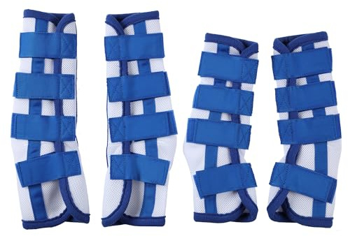 Leberna Fly Boots for Horses Set of 4 | Comfortable Horse Leggings, Breathable UV-Protective Mesh Design, Reduce Stomping, Hoof Damage & Leg Fatigue