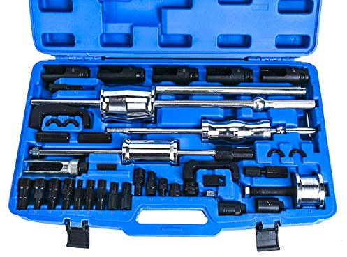 FreeTec 40 st master dieselinjektor dragare utdragare glidhammare med vanlig skena adapter auto lastbil
