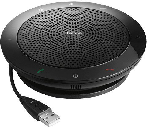 Jabra Speak 510 MS Mobile Konferenzlösung für bis zu 4 Personen mit USB und Bluetooth, Plug and Play mit PC-Softphones/VoIP/Tablets/Smartphones, für Skype for Business (Generalüberholt)