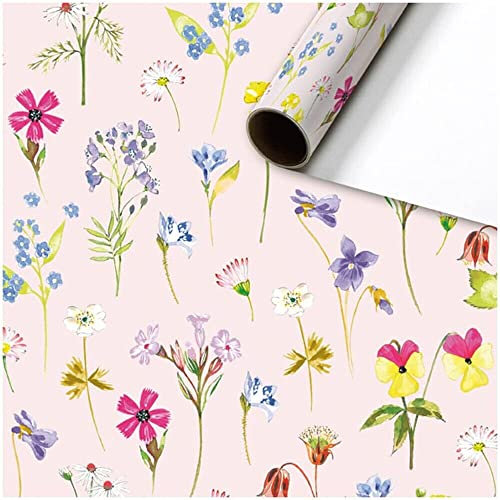 Stewo Geschenkpapier Chantal 1 Rolle 70 x 200 cm Blumen Sommer