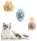 HhBdy 3 Pcs Jouets de Boule d'herbe à Chat Boule d'herbe à Chat Rotative à 360° Boule D'énergie Chat à Lécher Auto-Adhésive Jouets de Nettoyage des Dents d'à Chat pour Jouet Interactif pour Chat