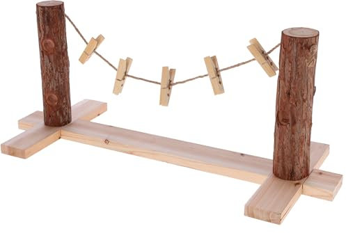 Kerbl Pet Futterleine, Kaninchenspielzeug, Futterbaum, 66x26x27cm, Holz naturbelassen, Kaninchen, für Innen- und Außenbereich