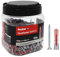 Fischer Propack Duopower 8 x 40 cm, 120 chevilles avec vis en pot réutilisable, pour fixation sur béton, maçonnerie et cloison sèche, 572886