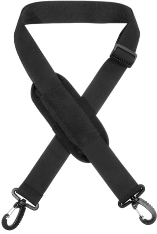 TIESOME Verstellbar Taschengurt, 160 cm Schwarz Taschengurt Wechseln Taschenband Schulterriemen für Gepäck Duffel Kameratasche Laptoptasche Reisetasche Sporttaschen