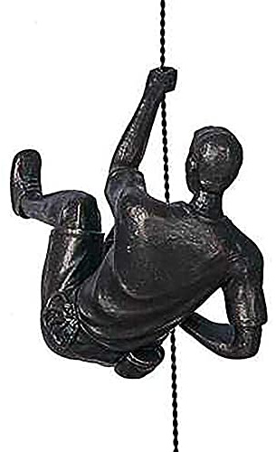 Haute Collage Arrampicata Ornamenti appesi Figure Rame Nero Ornamento Appeso a Parete Figurina Decorazione Artistica per la casa Forme Multiple Creazioni artistiche Personalizzate,B