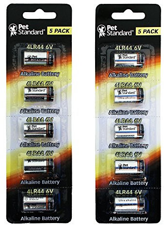 10 Pack 4LR44 / 476A / PX28A / A544 / K28A / L1325 Dog Collar 6V PetStandard Brand