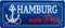 WOGEKA ART Retro Blechschild Hamburg meine Perle Stadt witziger Spruch als Geschenk-Idee zum Geburtstag Weihnachten zur Dekoration 28x12 cm Vintage-Design aus Metall 2096