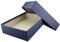 Hochwertige Aufbewahrungs- und Geschenkboxen - 1 Stück - DIN A4 - Dunkelblau (Blau) bezogen - 302 x 213 x 70 mm