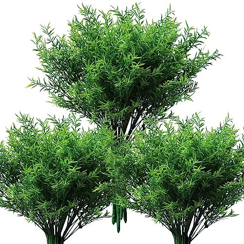 18PCS UV Resistant Artificial Rosemary Plants for Outdoors, Fake Greenery
