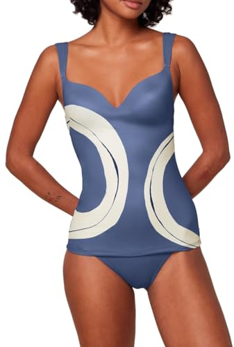 Triumph Donna Summer Allure WP Tankini, Tankini Top, BLUE COMBINATION, 46 IT/B