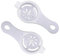 PARENCE.- Lot de 2 Séparateurs de Jaune d'Oeuf Anti Coquilles/Séparez le Jaune et le Blanc d'Oeuf Facilement - 12,5x6cm, Anti Coquilles - 2 Pièces
