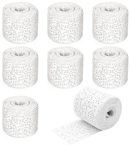 Gipsbinden Set, 8 Rollen Gibsbindenden Zum Bastel, 5cm x 2,7m Babybauch Gipsabdruck Set Gipsbinde Rolle, Gipsbinden zum Basteln Baby Bauch Modellbau Kunst
