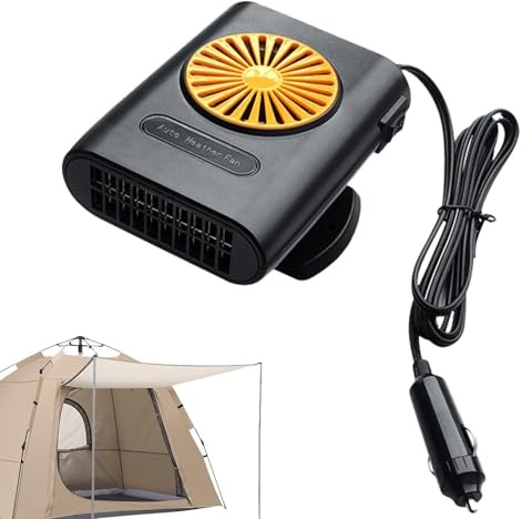 Calentadores de Coche para Vehículos,12V Desempañador de Parabrisas para Coche | Ventilador Portátil de Calor y Frío para Automóviles, Furgonetas, Autocaravanas y Camping Invernal