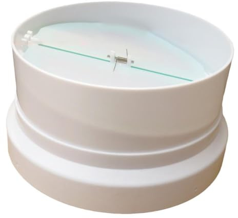 Gettimore Clapet anti-retour pour tuyaux en PVC, 16 cm, blanc, anti-refoulement et prévention de la fumée dans les systèmes de plomberie et de climatisation