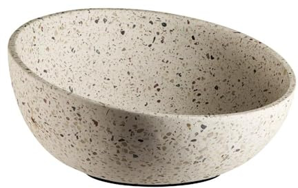 APS 30081 Dekoskål/fruktskål TERRAZZO – betong, Ø 26 cm, H: 7,5/13 cm, 1,7 liter, terrazzo-look