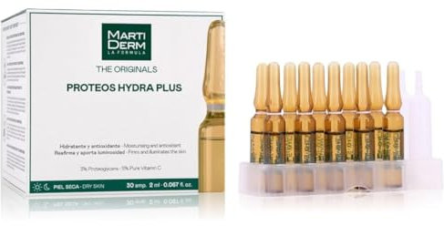 MARTIDERM Proteos Hydra Plus 30 Ampollas, Marron, Aromatic, 60 Mililitros