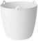 elho Brussels Hängeampel 18 - Blumentopf Hängend - Pflanzentopf für Innen - 100% recyceltem Plastik - Ø 18.3 x H 18.0 cm - Weiß/Weiss
