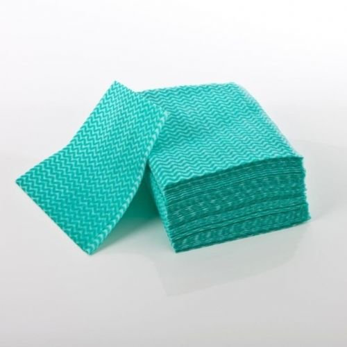 Pack Of 50 (GREEN) All Purpose Hygienic Cleaning Cloths Large Kitchen J Type Cloth Catering By Pasha81