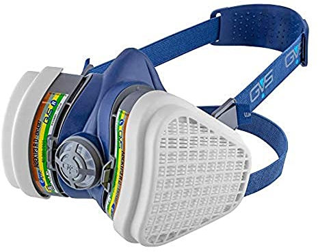 GVS Masque Elipse SPR494 avec filtres FFABEK1P3 pour plusieurs gaz, vapeurs et poussières, M/L