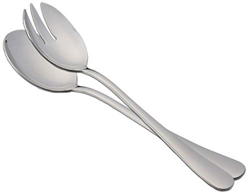 Set di posate per insalata in acciaio inox, 21 x 5 cm