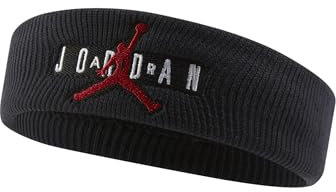 Nike Jordan Jumpman Terry Headband in der Farbe Black/Gym red, Maße: ONE Size, J.100.7580.063.OS