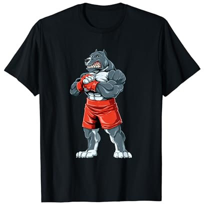 Starker Pitbull MMA Mixed Martial Arts Kämpfer T-Shirt