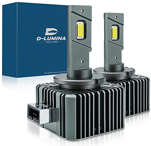 D-Lumina D1S LED Lampadine LED per auto a prova di errore 100% Canbus 90W 18000LM 8000K Sostituisci lampadine allo xeno HID OEM Plug and Play - 2 lampade
