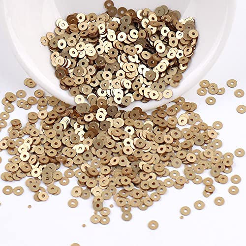 Anevous 6000 paillettes lucide, 3 mm, rotondo, CRAFT_BEAD, oro