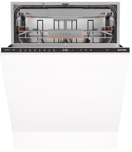 Gorenje GV663A66 Geschirrspüler/Einbaugerät/Made in EU/60 breite/16 Maßgedecke/8 Programme/Nachtprogramm/Status LED Licht/10% besser als Energieeffizienzklasse A/Einbaumaße (HxBxT): 82 x 60 x 55,5cm