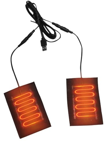 Generisk rums-värmeplatta, 5 V elektrisk uppvärmd | 2-i | 1 vinteruppvärmning, USB-uppvärmd för män och män, handskar, kall vinter, Point Two Heating Cloth (Black Cloth), Siehe Beschr