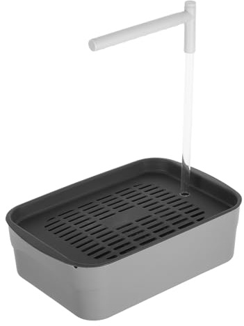 HOUDERCO Baño Automático para Pájaros Circulación de Agua, Bañera de Plástico Compacta, Adecuada para Loros y Palomas en Espacios Interiores