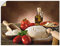 ARTland Wanddeko Wandtattoo selbstklebende Vinylfolie 60x45 cm Pizza Italien Lebensmittel Teig Pizzeria Mediterran T5UZ