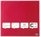 Nobo Glas-Whiteboard Kleine Magnetische Wandtafel, Trocken Abwischbare Glas-Oberfläche, Rahmenlos, Unsichtbare Wandmontage, 300 x 300 mm, Inkl. Markerstift und Magneten, Rot, 1903954