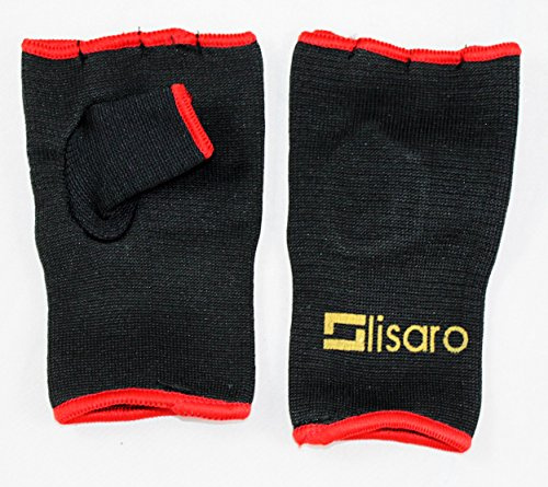 Lisaro boxar elastiska innerhandskar MMA boxbandage handskar med tummar utan stoppning (S)