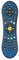 Plain Continental Blue Vinyl Skin Sticker for Virgin Media TiVo V6 Mini TV Remote Control