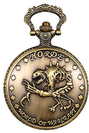 JewelryWe Taschenuhr Herren Analog Quarz Vintage Monster Skelett Schädel Uhr Pocket Watch mit Halskette Kette