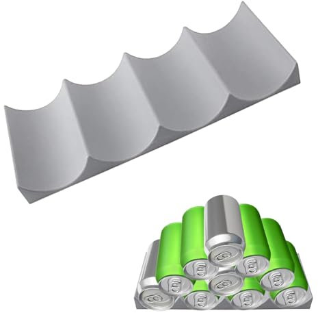 Range Bouteille Frigo, éTagèRe à Vin Plastique Style EuropéEn, Casier à Vin De BièRe Pour RéFrigéRateur, avec 4 Rainures, pour Stockage Cuisine, Vitrines de Bar, Stockage Boissons (Gris Foncé)