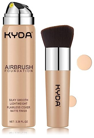 KYDA AirBrush Foundation Spray, Silky Makeup, High Coverage Creamy Finish, Lasting Breathable, Moisturizing - #120 Classic Ivory