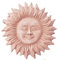 Le Terrecotte di Cassiano Fabio Masque de soleil géant en terre cuite 40 x 40 cm