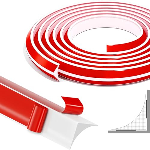 4M silikon ändlist vit 15 x 25 mm självhäftande, vattentät kök | Flexibel vinkellist av silikon, vattentät och dammtät, skyddar bänkskivans hörn i kök och badrum, starkt självhäftande