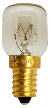 Bulbo resistente alla temperatura - lampadina del forno 25W | 25w e14 lampada di sostituzione durevole | Illuminazione resistente al calore in vetro trasparente per elettrodomestici fornoa forno per