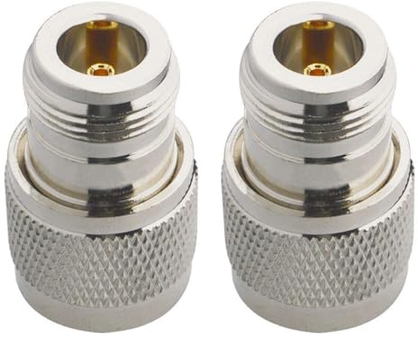Gurtt 2-pack UHF PL259 hane till N-typ honkontakt koaxial RF-adapter N hona till PL259 UHF hane adapter för skinka radio CB-radio Walkie Talkie Wi-Fi-antenn