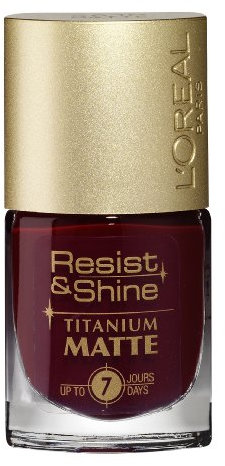 L 'Oreal Resist & Shine Titanium Matte Nail Polish – 501 Fuchsia