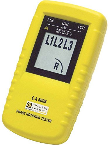 testeur de rotation de phases - c.a 6608 - chauvin arnoux p01191304