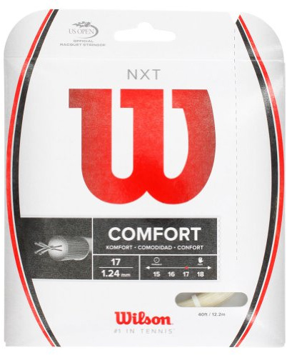 Wilson NXT Multifilament 17 Gauge Tennis Racket String in Natural Color